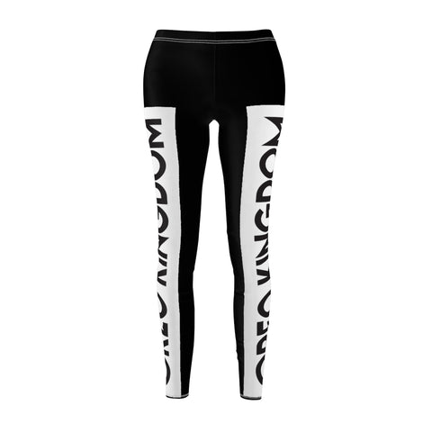 White Logo Leggings