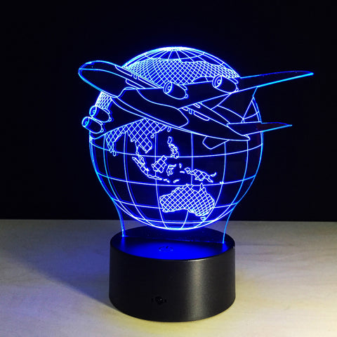 3D MAP AND PLANE COLOR CHANGING LIGHT