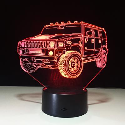 3D JEEP COLOR CHANGING LIGHT - Bladeless 3D