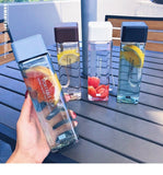 New Square Transparent Sport Heat Resistant Water Bottle