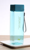 New Square Transparent Sport Heat Resistant Water Bottle