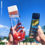 New Square Transparent Sport Heat Resistant Water Bottle