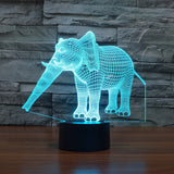 3D ELEPHANT COLOR CHANGING LIGHT - Bladeless 3D