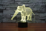 3D ELEPHANT COLOR CHANGING LIGHT - Bladeless 3D