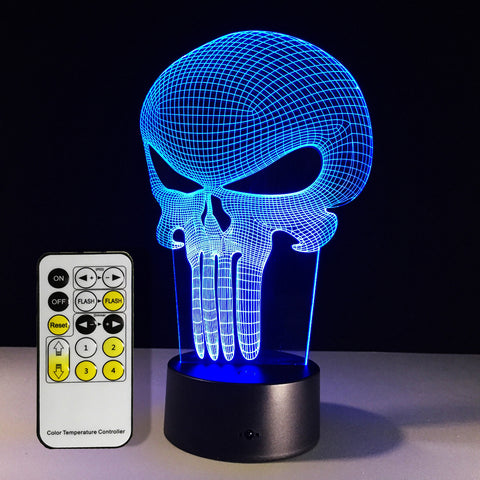 3D SKULL COLOR CHANGING LIGHT - Bladeless 3D