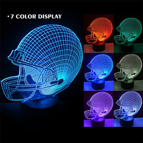 3D FOOTBALL COLOR CHANGING LIGHT - Bladeless 3D