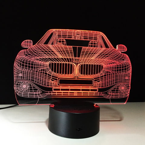 3D CAR COLOR CHANGING LIGHT - Bladeless 3D