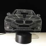 3D CAR COLOR CHANGING LIGHT - Bladeless 3D