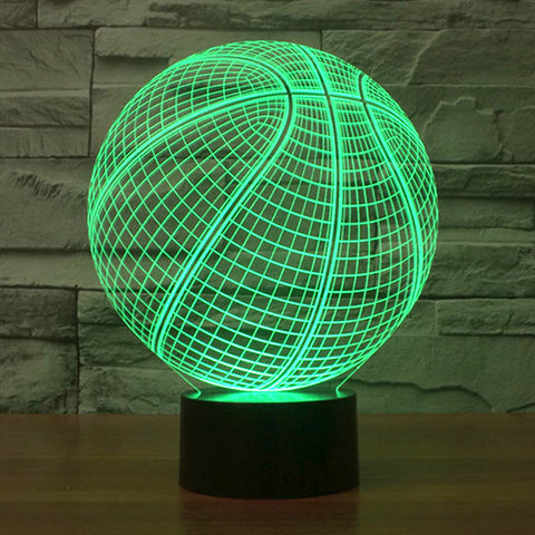 3D BASKETBALL COLOR CHANGING LIGHT - Bladeless 3D