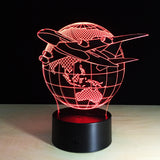 3D MAP AND PLANE COLOR CHANGING LIGHT - Bladeless 3D