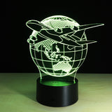 3D MAP AND PLANE COLOR CHANGING LIGHT - Bladeless 3D