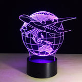 3D MAP AND PLANE COLOR CHANGING LIGHT - Bladeless 3D