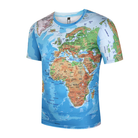 3D WORLD MAP SHIRT - Bladeless 3D