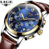 LIGE Men's Watch - Bladeless 3D