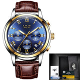 LIGE Men's Watch - Bladeless 3D