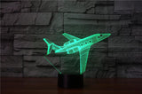 3D AIR PLANE COLOR CHANGING LIGHT - Bladeless 3D