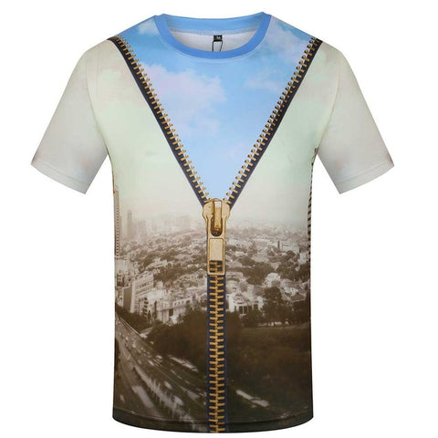 ZIPPER CITY 3D T-SHIRT - Bladeless 3D