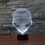 3D ALIEN COLOR CHANGING LIGHT - Bladeless 3D