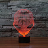 3D ALIEN COLOR CHANGING LIGHT - Bladeless 3D